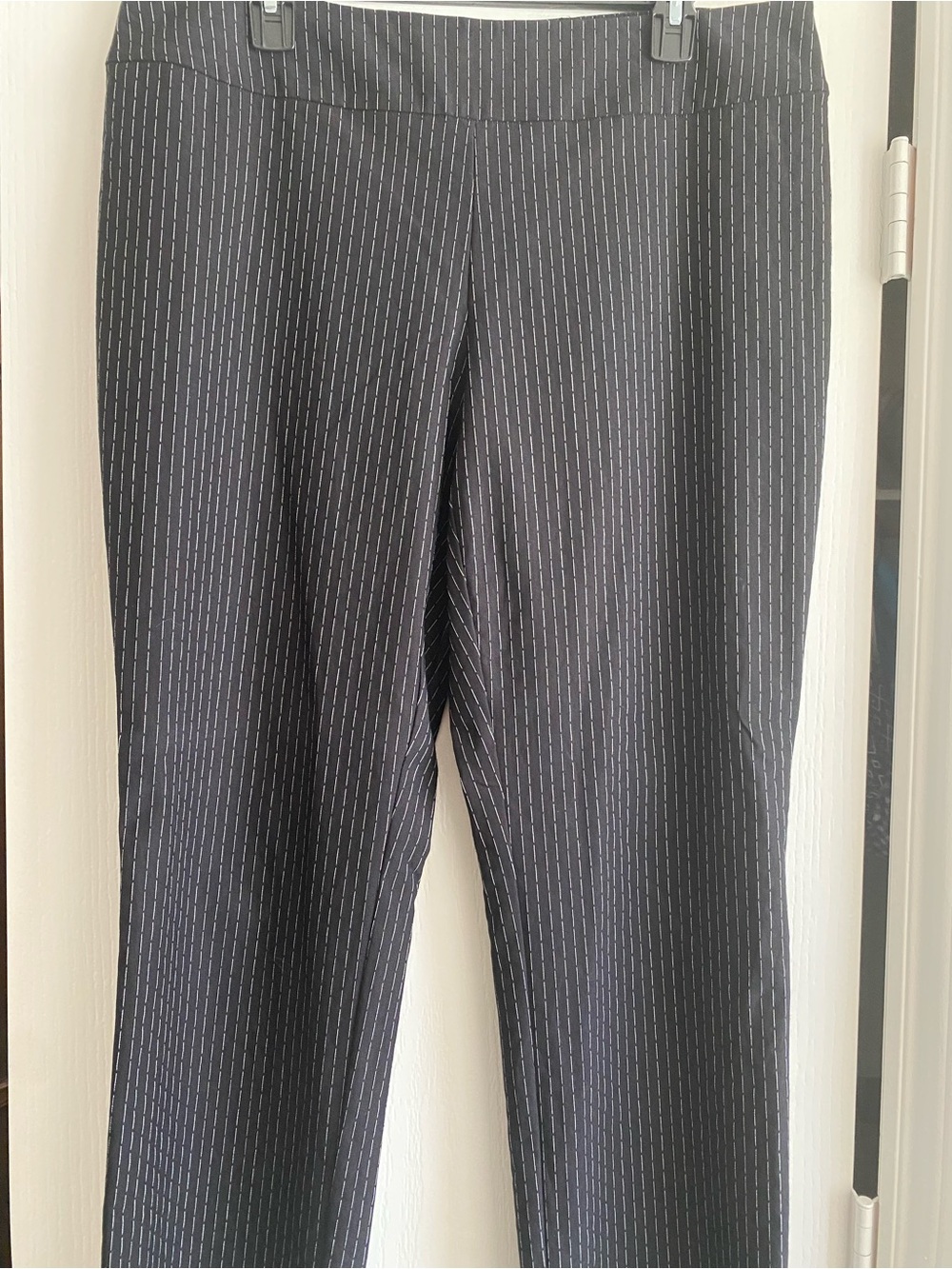 NIC+ZOE Black with White Pinstripe Pants